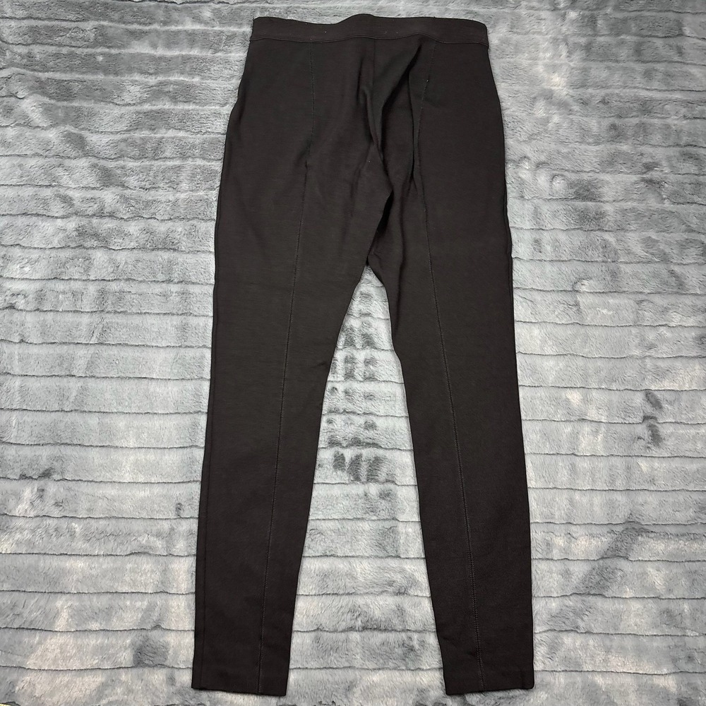 J.Crew The Gigi Pant Womens 8 Black Side Zip Stretch Ponte Knit Skinny Trousers